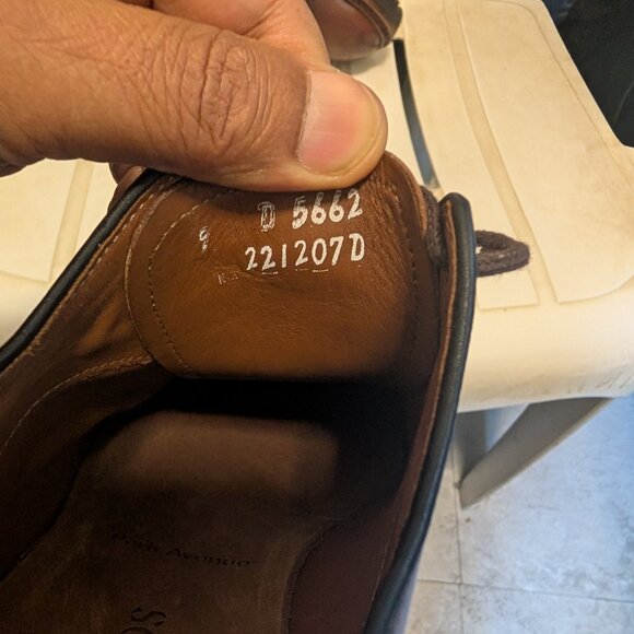 Allen Edmonds Park Avenue Lug Oxford Shoes Sz 9 D - Brown Chilli - Picture 8 of 8